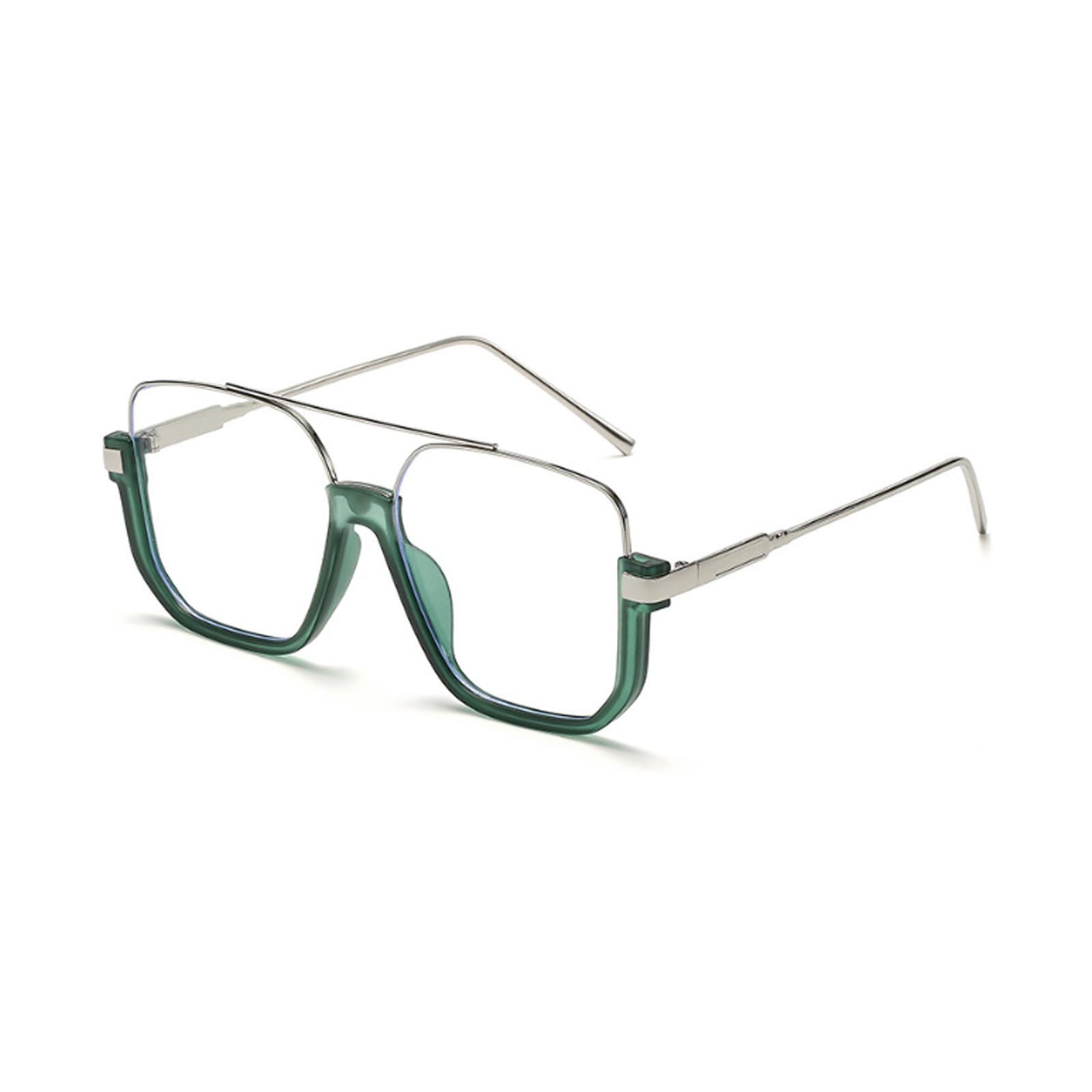 thumbnail image 2 of Gafas De Sol Cuadradas De Moda Con Montura Media Para Mujer, Estilo Blogger De Moda, 2 of 4